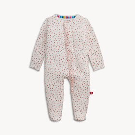 Magnetic  Me Apple Blossom Ruffle Footie