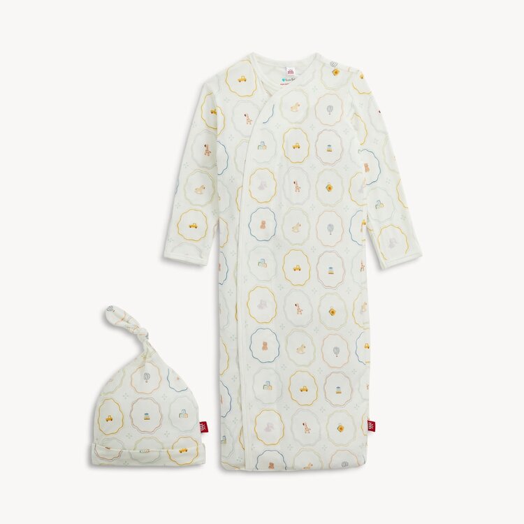 Magnetic  Me Nursey Magic Cream Gown Set