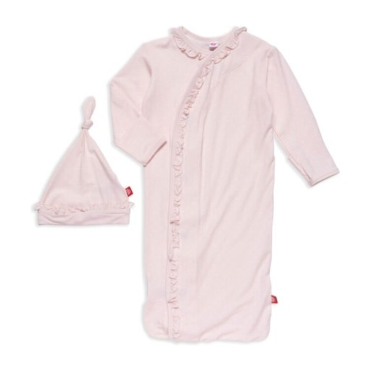 Magnetic  Me Pink Pin Dot Ruffle Gown Set