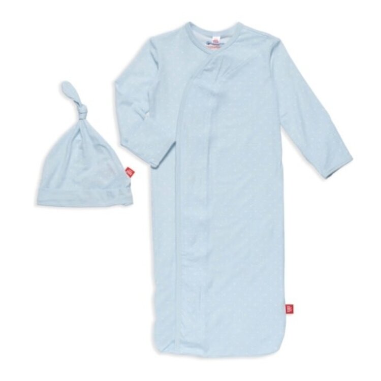 Magnetic  Me Blue Pin Dot Gown Set