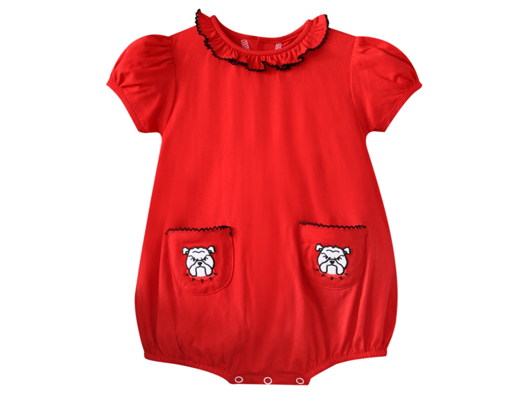Remember Nguyen Red Knit Bulldog Bubble