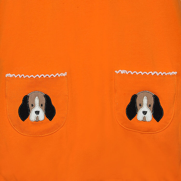 Remember Nguyen Orange Knit Hound Dog Bubble