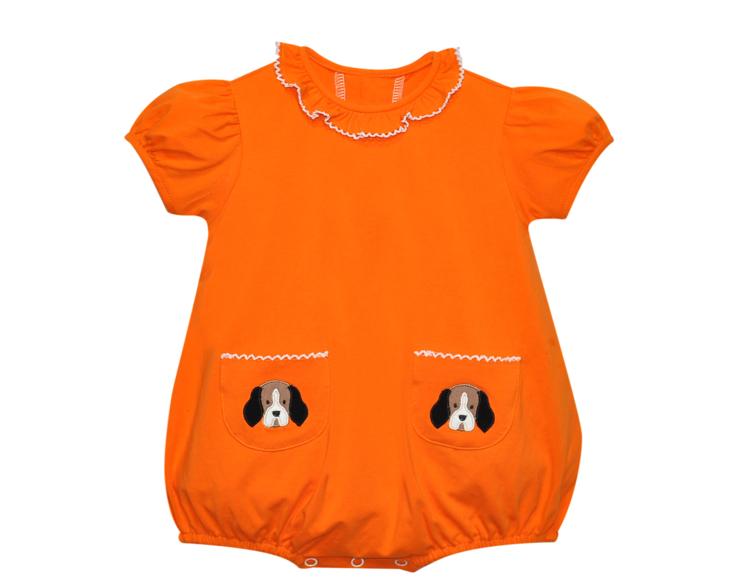 Remember Nguyen Orange Knit Hound Dog Bubble