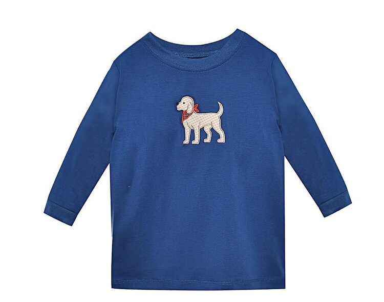 Remember Nguyen Blue Dog with Bandana LS Shirt