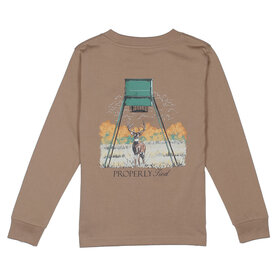 Properly Tied Walnut Deer Feeder LS Shirt