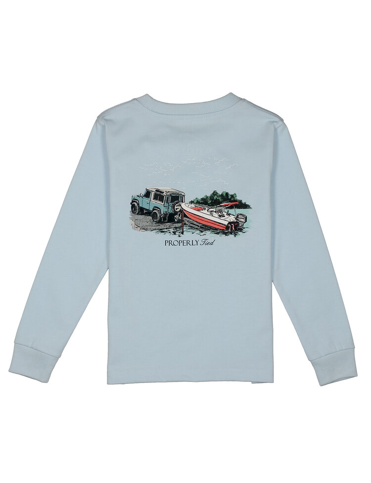 Properly Tied Periwinkle Launch LS Shirt