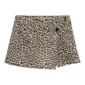Tractr Leopard Print Skort