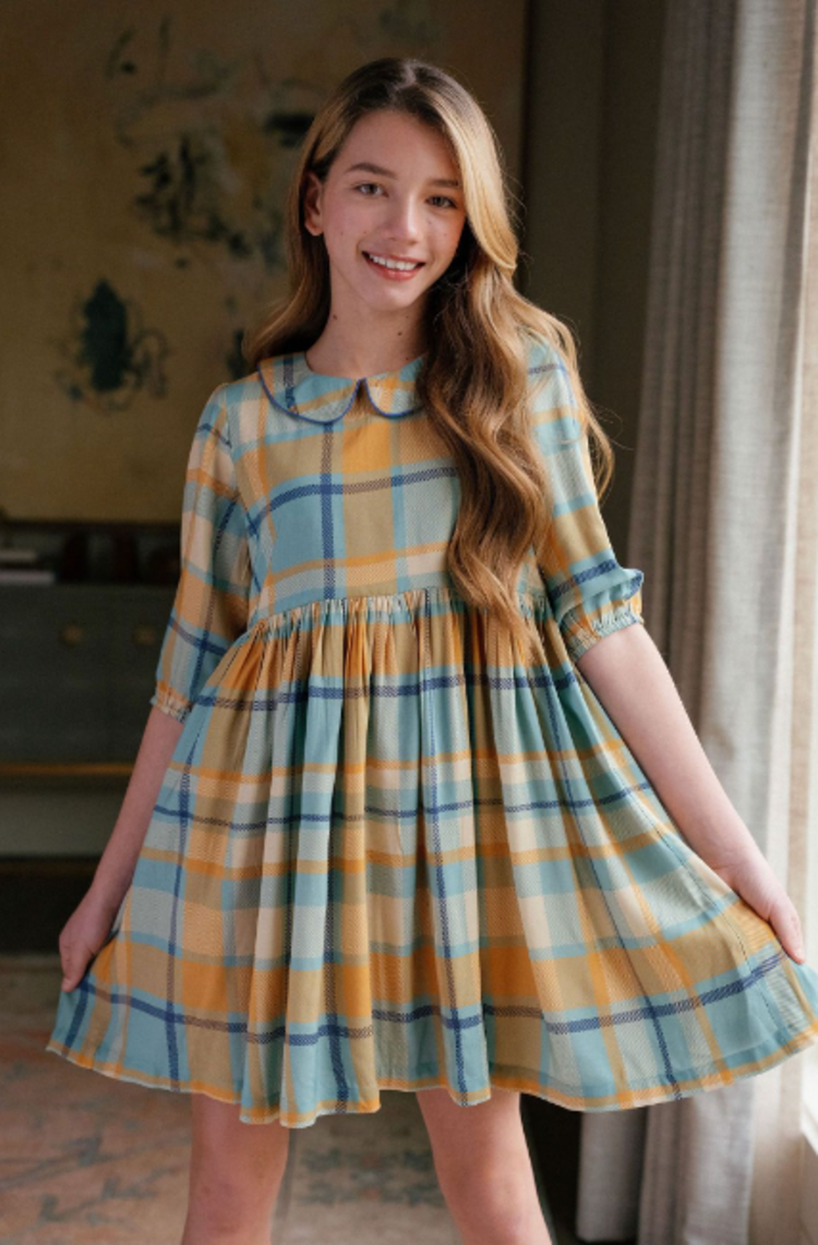 Briton Court Harvest Plaid Annabel Dress