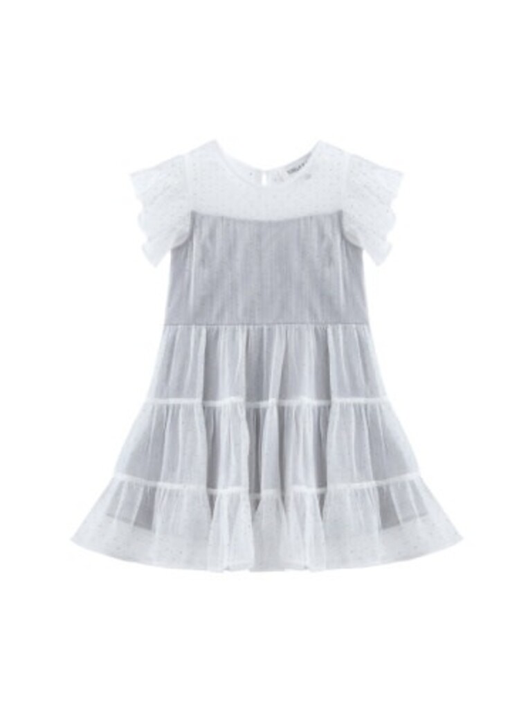 Mabel and Honey Silver Shimmer Shine Dress