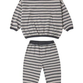 Rylee + Cru LLC Blue Stripe Relaxed Set