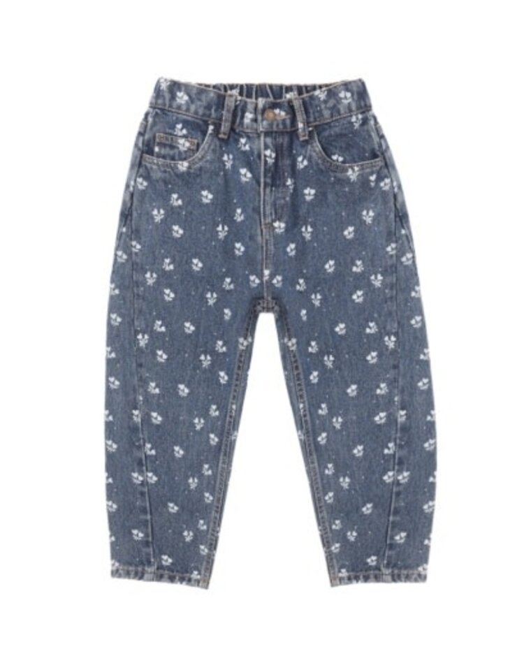 Rylee + Cru LLC Heart Ditsy Barrel Pant