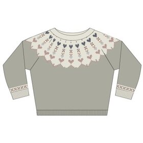 Rylee + Cru LLC WOMEN'S FAIR ISLE SWEATER SAGE