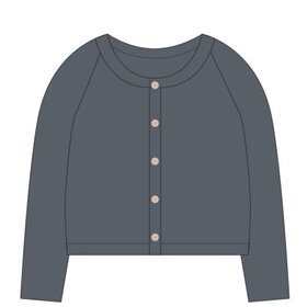 Rylee + Cru LLC WOMEN'S FUZZY CARDIGAN MIDNIGHT
