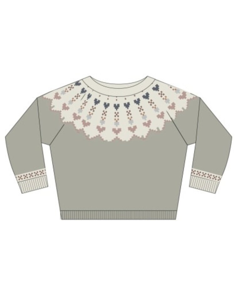 Rylee + Cru LLC Sage Fair Isle Sweater