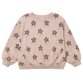 Rylee + Cru LLC Rosewood Daisy Oversized Sweatshirt