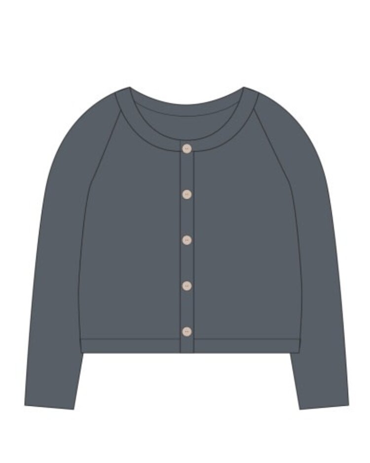 Rylee + Cru LLC Midnight Fuzzy Cardigan