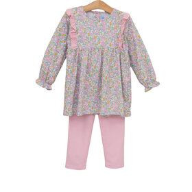 Trotter Street Kids Autumn Blooms Pant Set