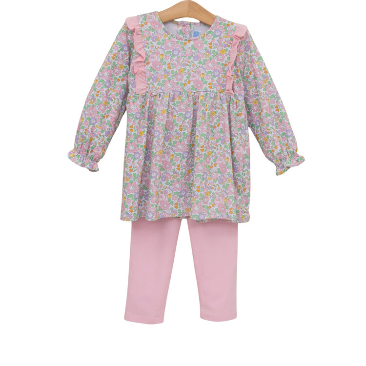Trotter Street Kids Autumn Blooms Pant Set
