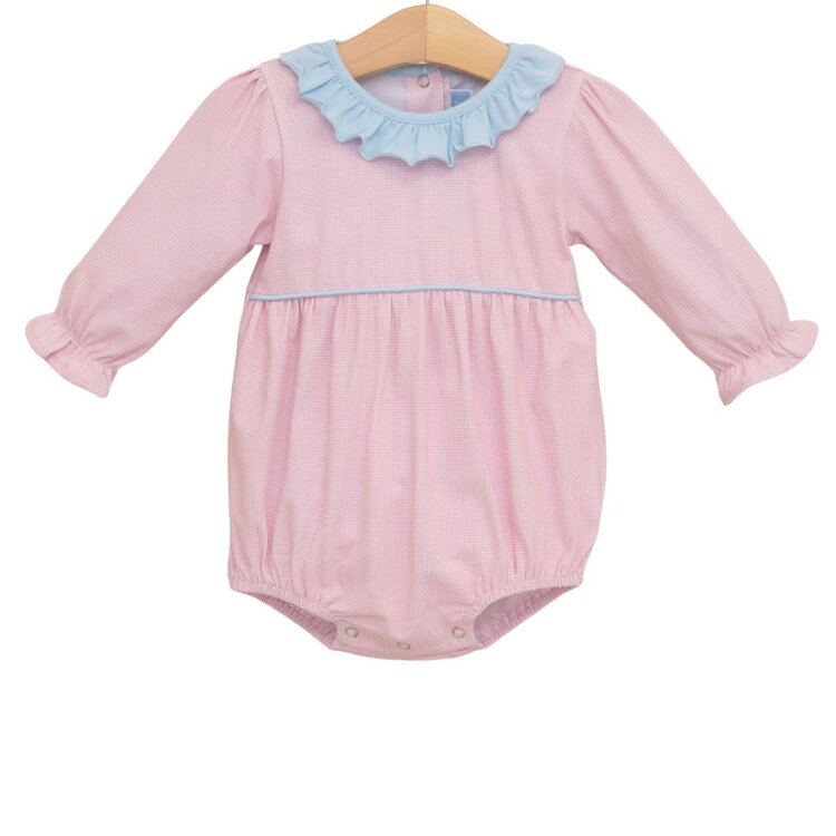 Trotter Street Kids Lt. Pink Gingham Amelia Bubble