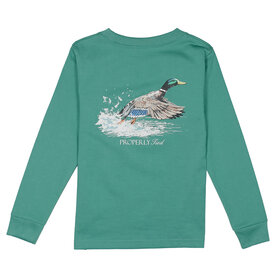 Properly Tied Lift Off Teal LS Tee