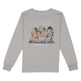 Properly Tied Trophy Season Ice Grey LS Shirt