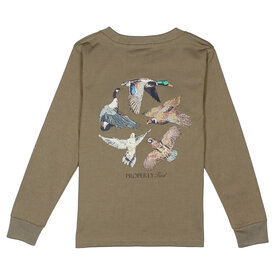 Properly Tied Flock Tan LS Tee