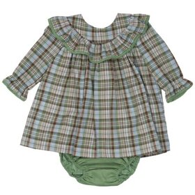 The Oaks Apparel Layla Greenbriar Plaid Bloomer Set