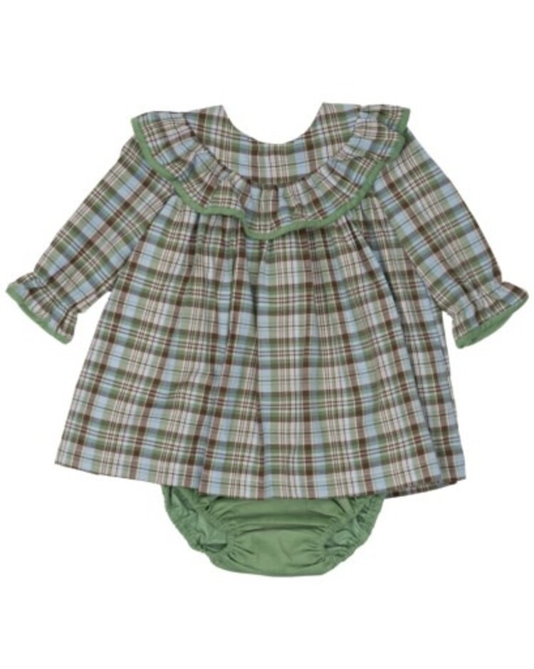 The Oaks Apparel Layla Greenbriar Plaid Bloomer Set