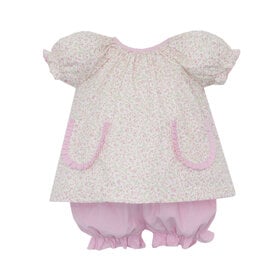 Petit Bebe Pink Floral Bloomer Set