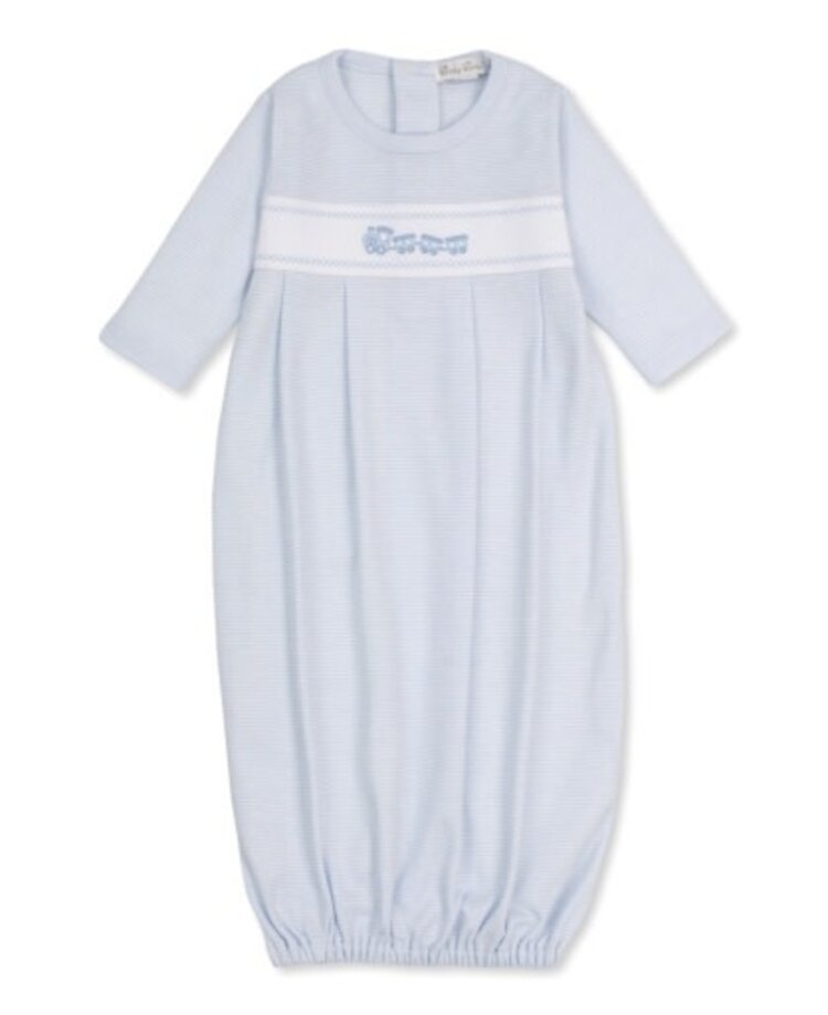 Kissy Kissy Blue Stripe Train Sack