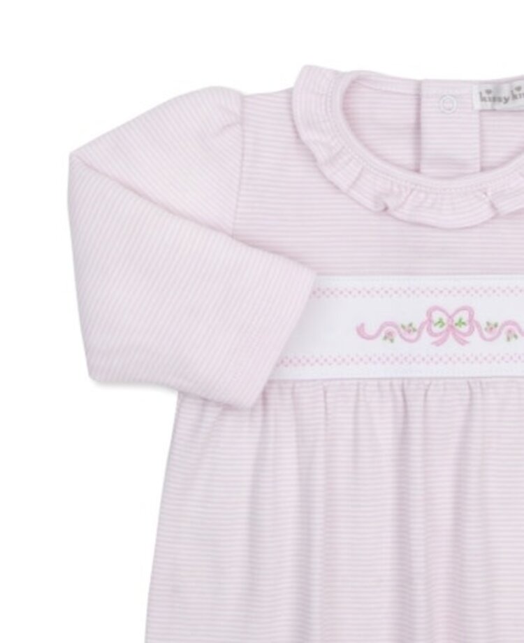 Kissy Kissy Pink Stripe Bow Sack