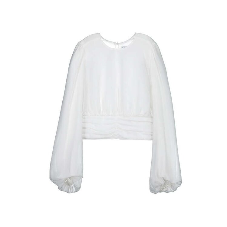 Mayoral Ivory Gauze Blouse