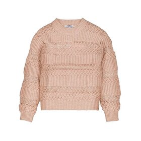 Mayoral Textured Open Work Sweater