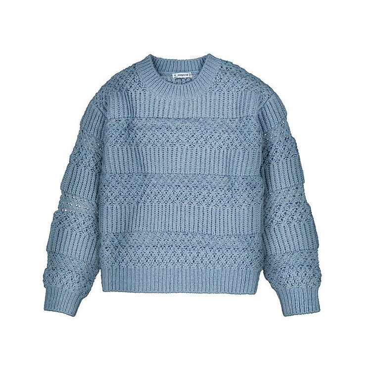 Mayoral Textured Open Work Sweater