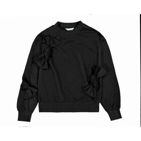 Mayoral Black Bow Detail Pullover