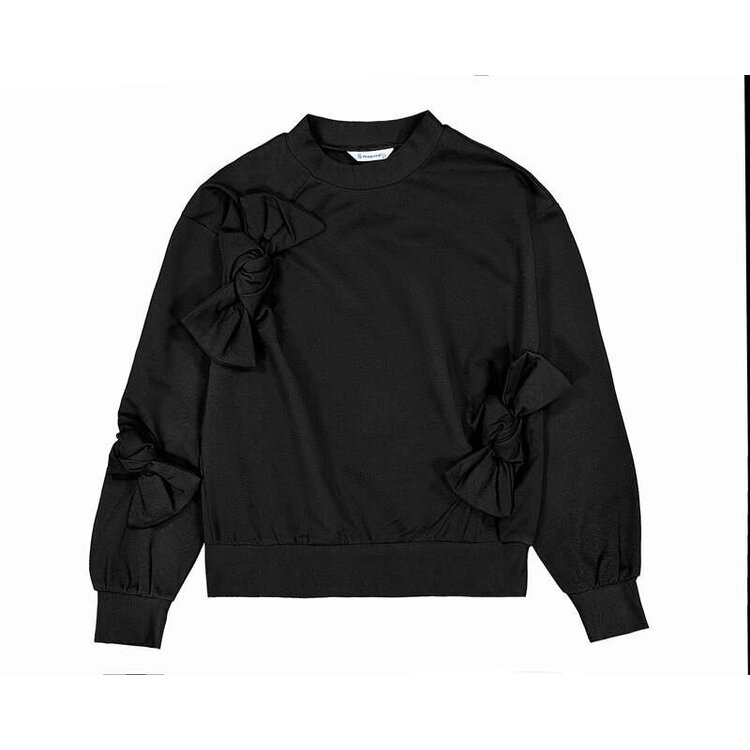Mayoral Black Bow Detail Pullover