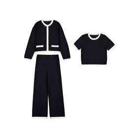 Mayoral Black Twin Set Pant Set
