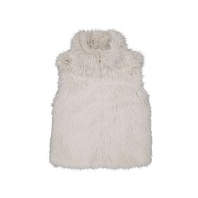 Mayoral Cream Faux-Fur Vest