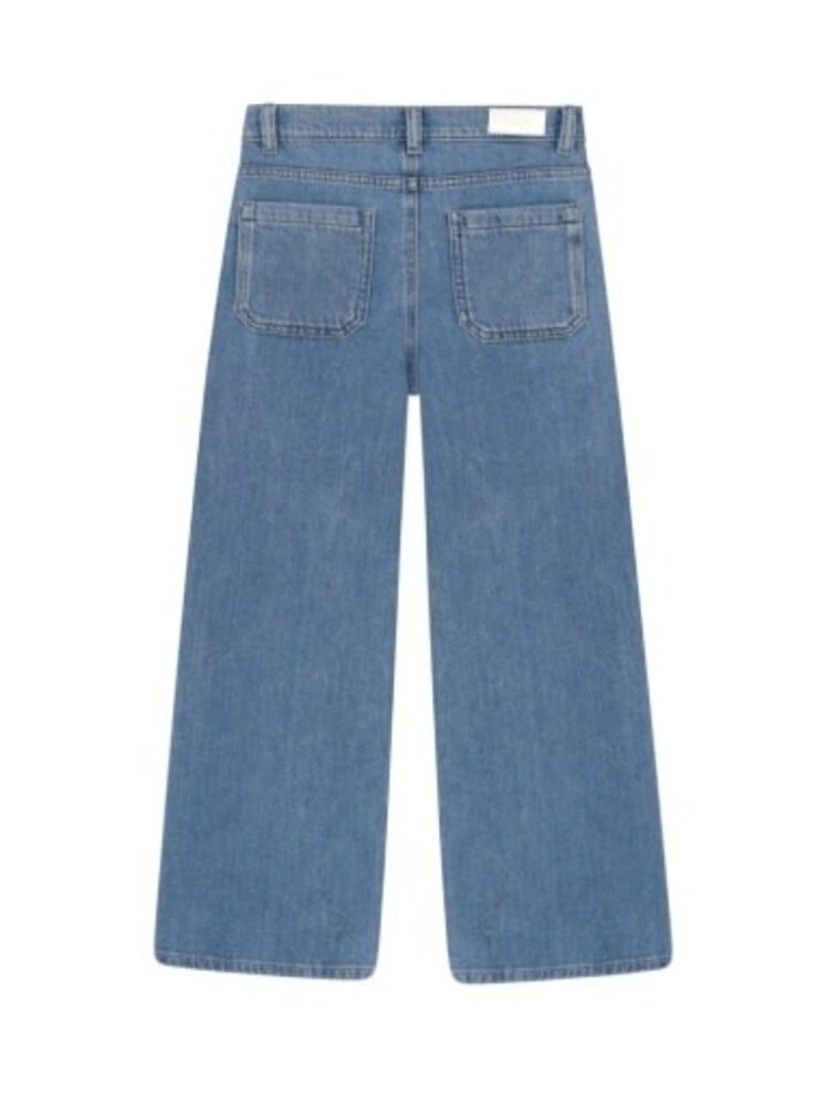DL1961 / W + W Lily: Skyfade Wide Leg Jean
