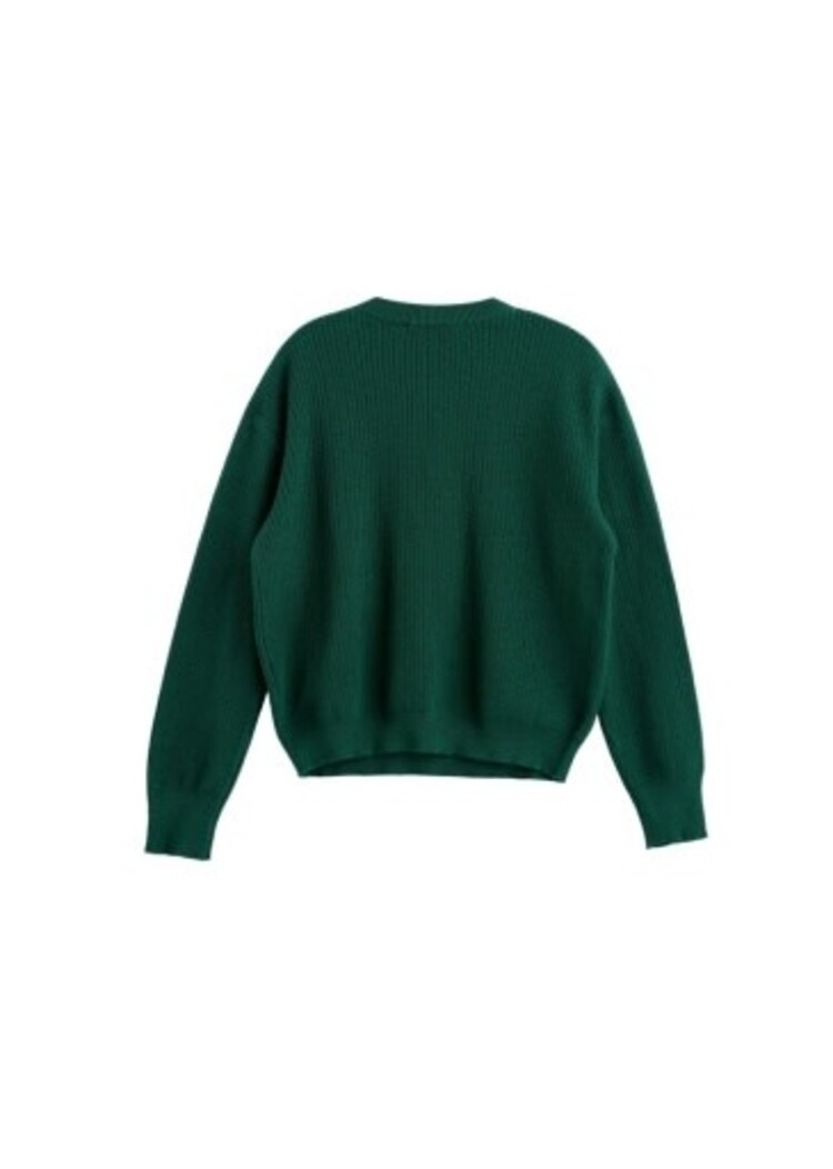 Mabel and Honey Green Evergreen Sweater