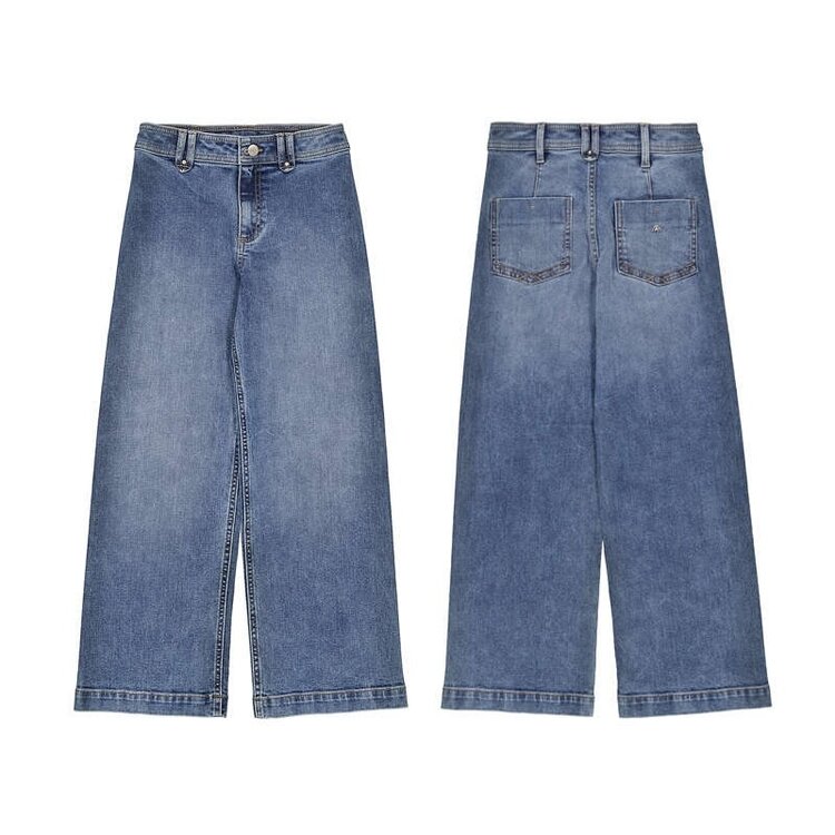 Mayoral Wide Leg Denim Pants