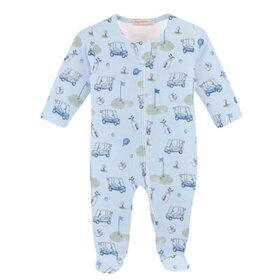 Baby Club Chic Tee Champs Zip Footie