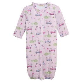Baby Club Chic Golfing In Pink Ruffle Conv. Gown