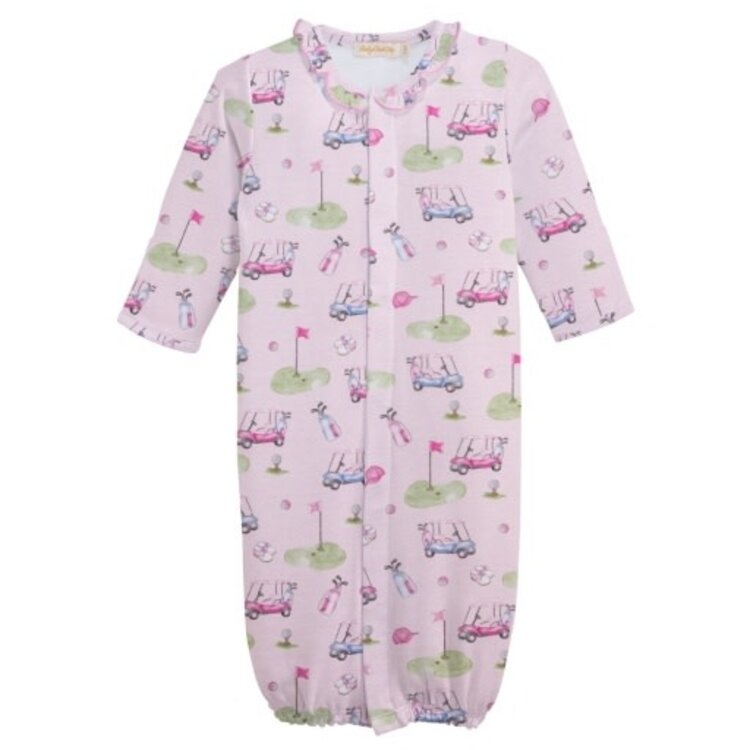 Baby Club Chic Golfing In Pink Ruffle Conv. Gown