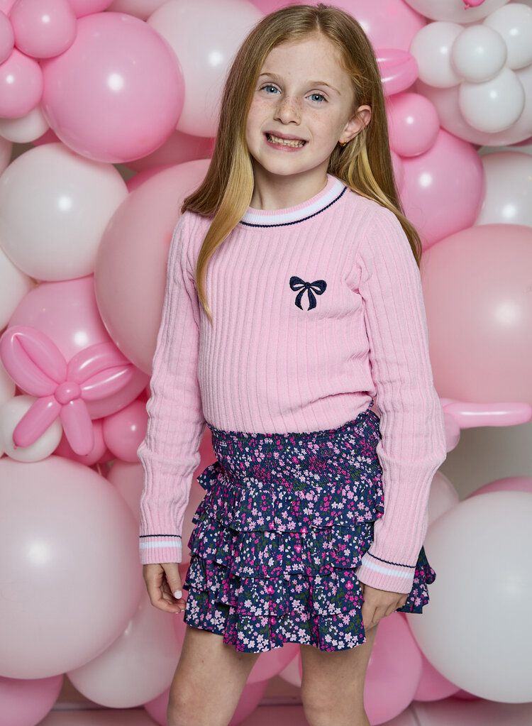 Design History Navy Floral Skirt
