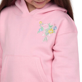 Azarhia Embroidered Happiness in Bloom Hoodie Sweatshirt
