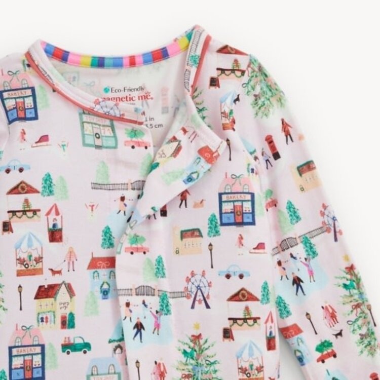 Magnetic  Me WINTER VILLAGE MODAL FOOTIE