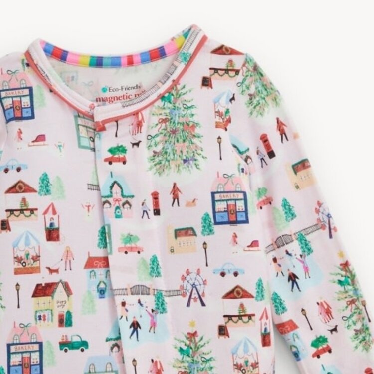 Magnetic  Me WINTER VILLAGE MODAL FOOTIE