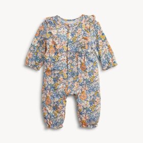 Magnetic  Me FLORA MODAL BABY GIRLS L/S RUFFLE ROMPER