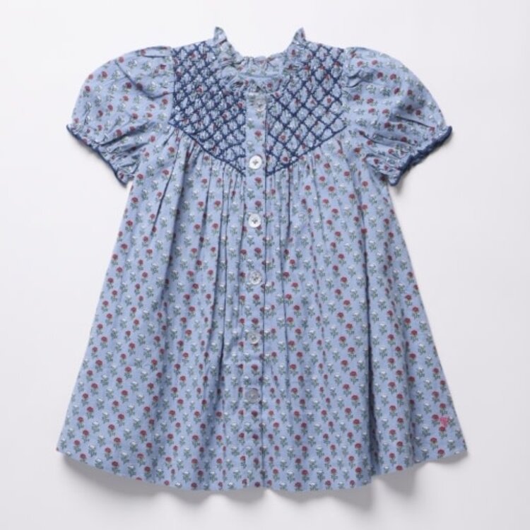 Pink Chicken Blue Carnation Lucia Dress